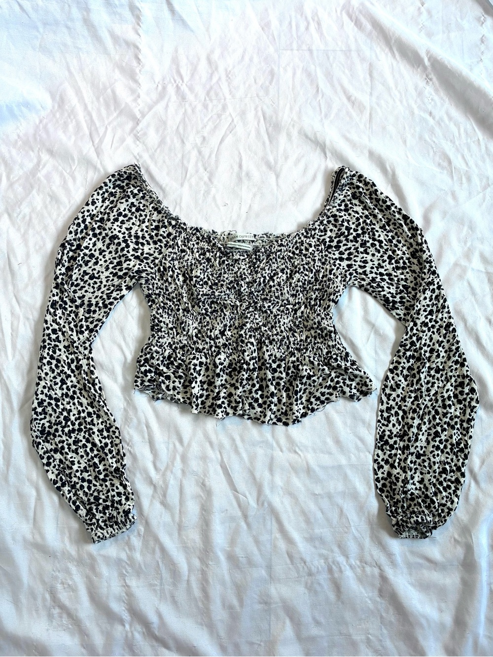 Urban Outfitters Leopard Crop Top
